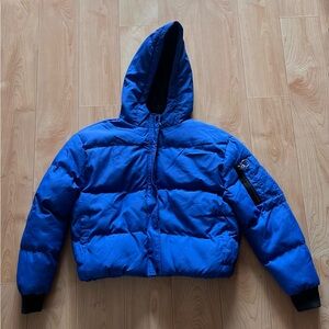 Royal blue puffer jacket